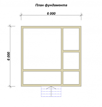 3D План второго этажа проекта ПБ-1