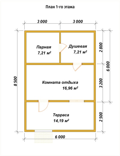 План первого этажа проекта Б-15