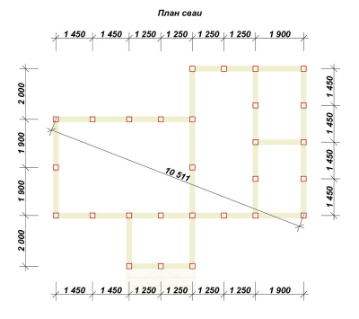 3D План второго этажа проекта ПБ-6