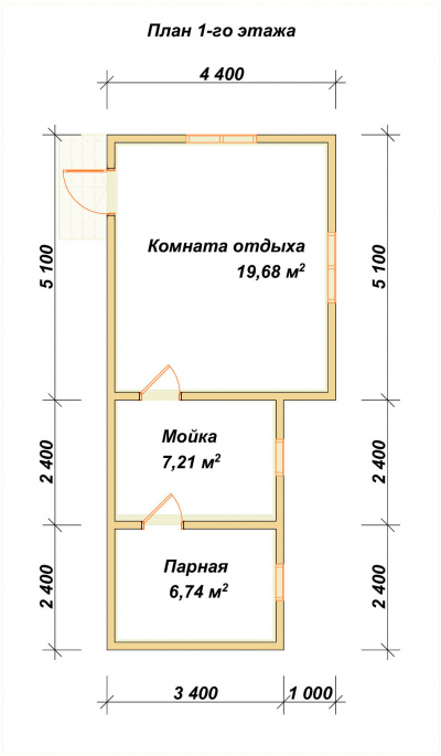 План первого этажа проекта ПБ-11
