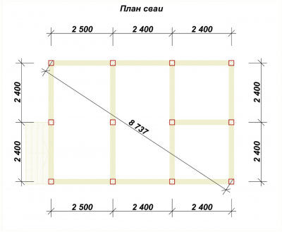 3D План второго этажа проекта ПБ-8