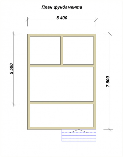 3D План второго этажа проекта ПБ-2