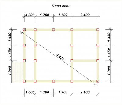 3D План второго этажа проекта ПБ-5