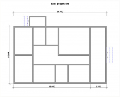 3D План второго этажа проекта П-61