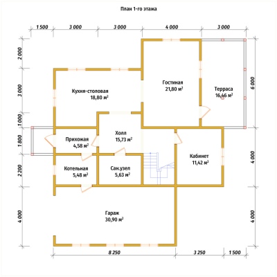 План первого этажа проекта 