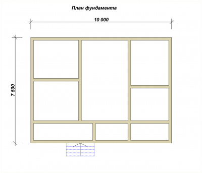 3D План второго этажа проекта 