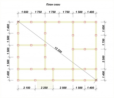3D План второго этажа проекта 