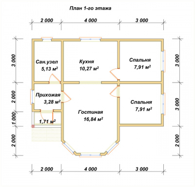 План первого этажа проекта