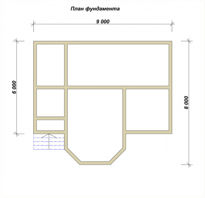 3D План второго этажа проекта