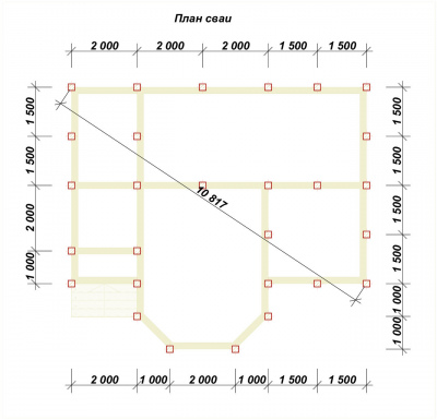 3D План второго этажа проекта