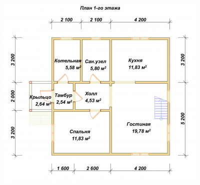 План первого этажа проекта 