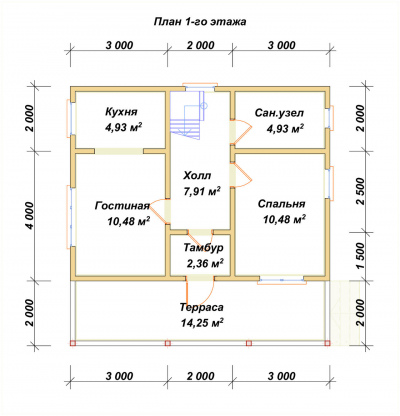 План первого этажа проекта 