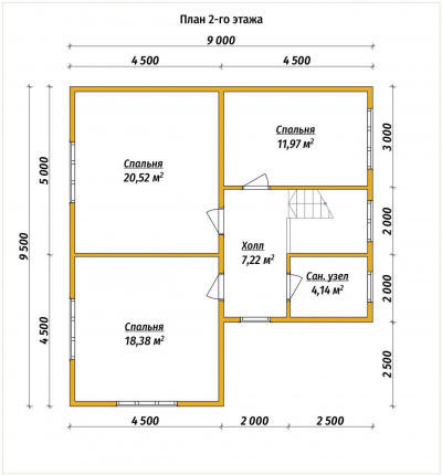 План второго этажа проекта 