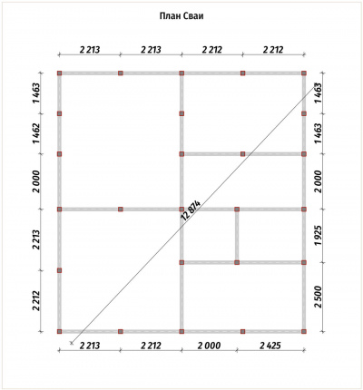 3D План второго этажа проекта 