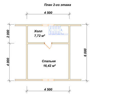 План второго этажа проекта 