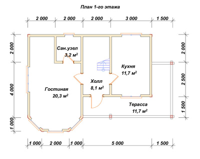 План первого этажа проекта