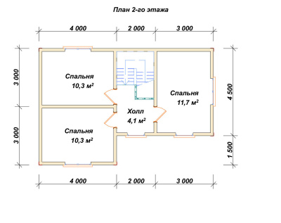 План второго этажа проекта