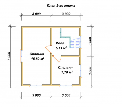 План второго этажа проекта 