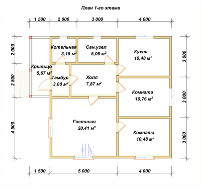 План первого этажа проекта