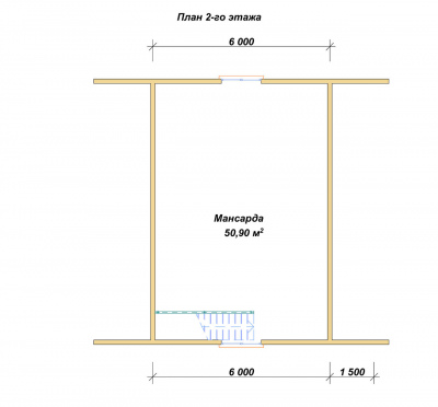 План второго этажа проекта