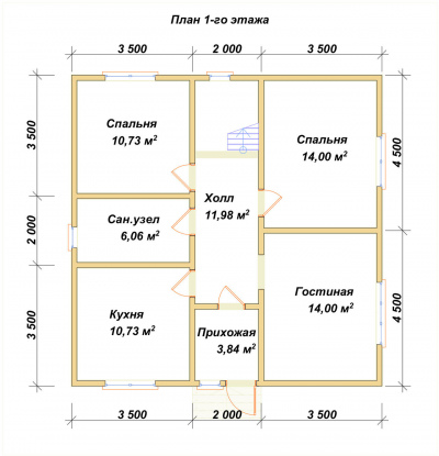 План первого этажа проекта
