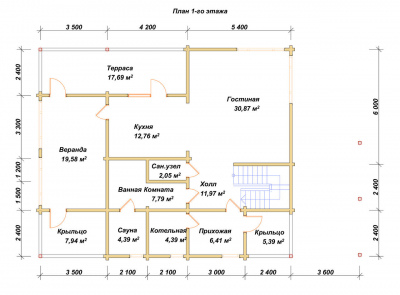 План первого этажа проекта 
