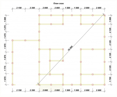 3D План второго этажа проекта 