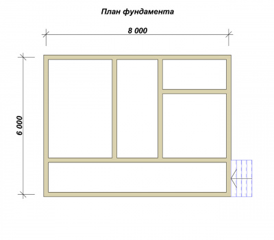 3D План второго этажа проекта 