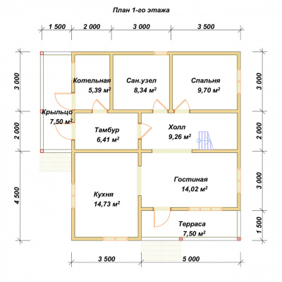 План первого этажа проекта