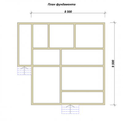 3D План второго этажа проекта