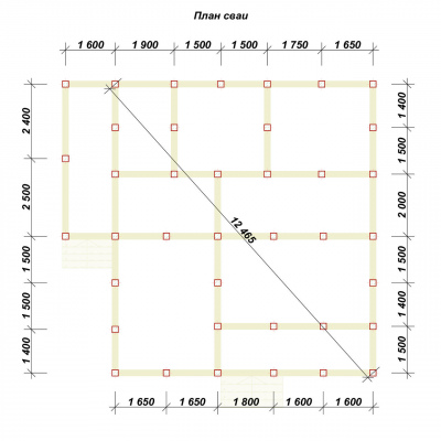 3D План второго этажа проекта