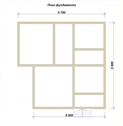 3D План второго этажа проекта