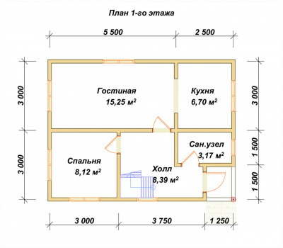 План первого этажа проекта 