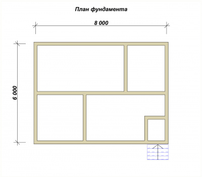 3D План второго этажа проекта 