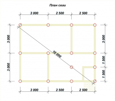 3D План второго этажа проекта 
