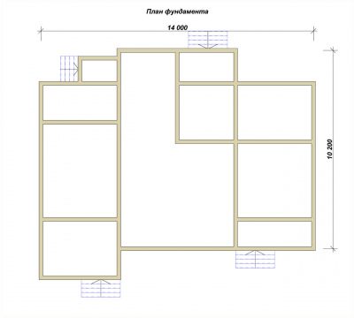 3D План второго этажа проекта