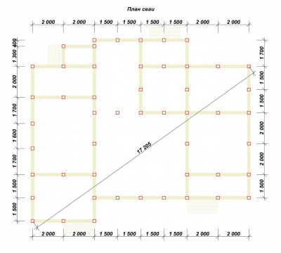 3D План второго этажа проекта