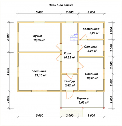 План первого этажа проекта