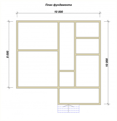 3D План второго этажа проекта