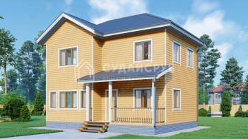 Проект дома из профилированного бруса 7х10 Проект дома из профилированного бруса 7х10