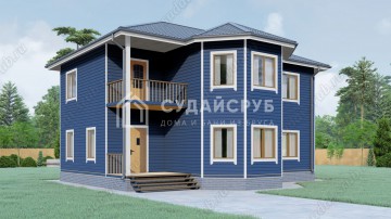 Проект двухэтажного дома из бруса 10х12 Проект двухэтажного дома из бруса 10х12