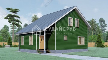 Проект двухэтажного дома из бруса 8х10 Проект двухэтажного дома из бруса 8х10